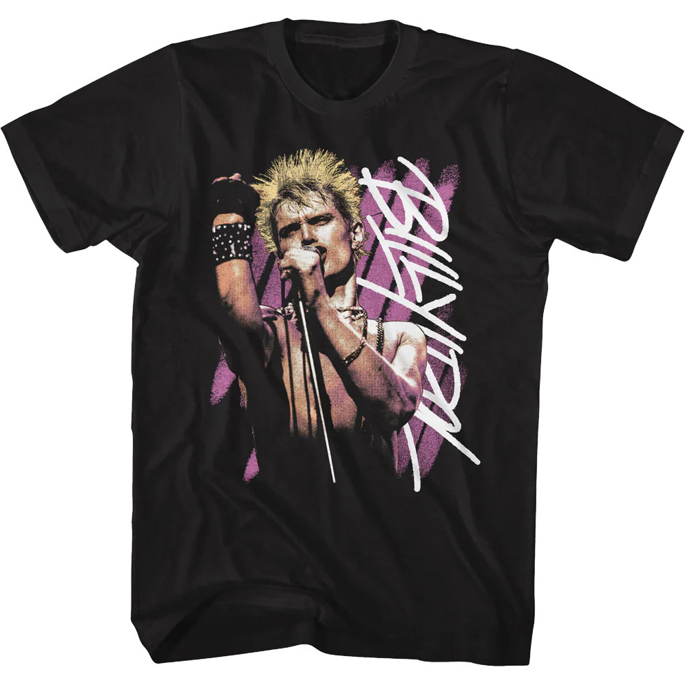 Retro Stripes Billy Idol Tshirt
